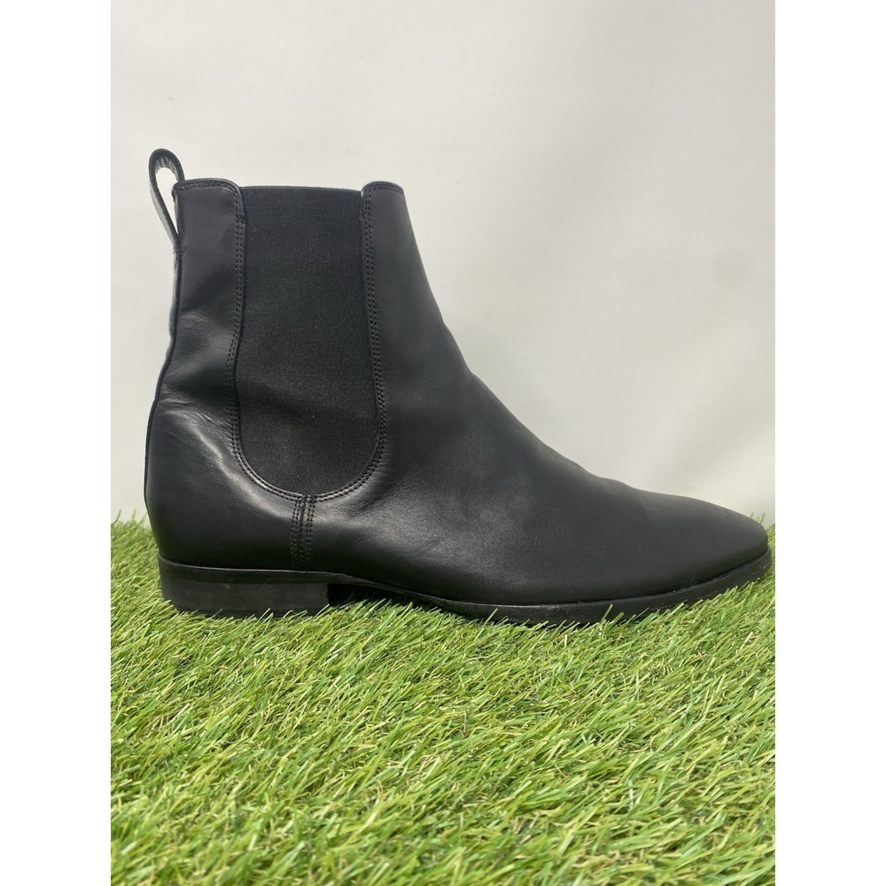 Wolf & Shepherd Boot Black Leather Chelsea Blitz Shoes Preppy Mens Size 11